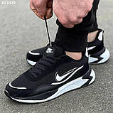 Кросівки чоловічі 40 41 44 Кросівки Nike Air Black White, фото 7