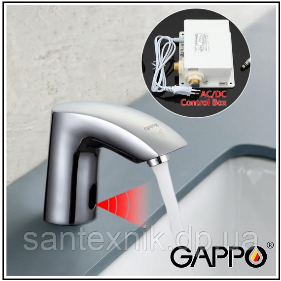 Сенсорний змішувач для умивальника Gappo G518, фото 1