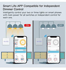 Смарт-димер вимикач MOES, Amazon, Німеччина, фото 2