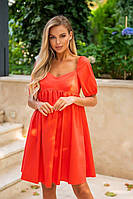 Жіноча літня сукня однотонна вільного крою котон норма розмір 42-48, колір уточнюйте під час замовлення