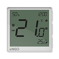 Інтернет-терморегулятор прихованого монтажу ZigBee 3.0 ENGO EONE230W, 230В білий (932342631)