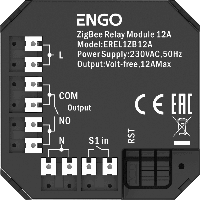 Релейный модуль ZigBee 3.0 ENGO EREL1ZB12A (12A)