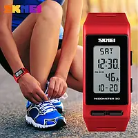 Часы мужские, женские Skmei 1363 (Red) Фитнес трекер, спортивные, красные, водонепроницаемость 30м
