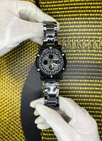 Мужские тактические часы Skmei 1389BK (All Black) кварцевые, электронные, 30м, 30атм, минеральное стекло