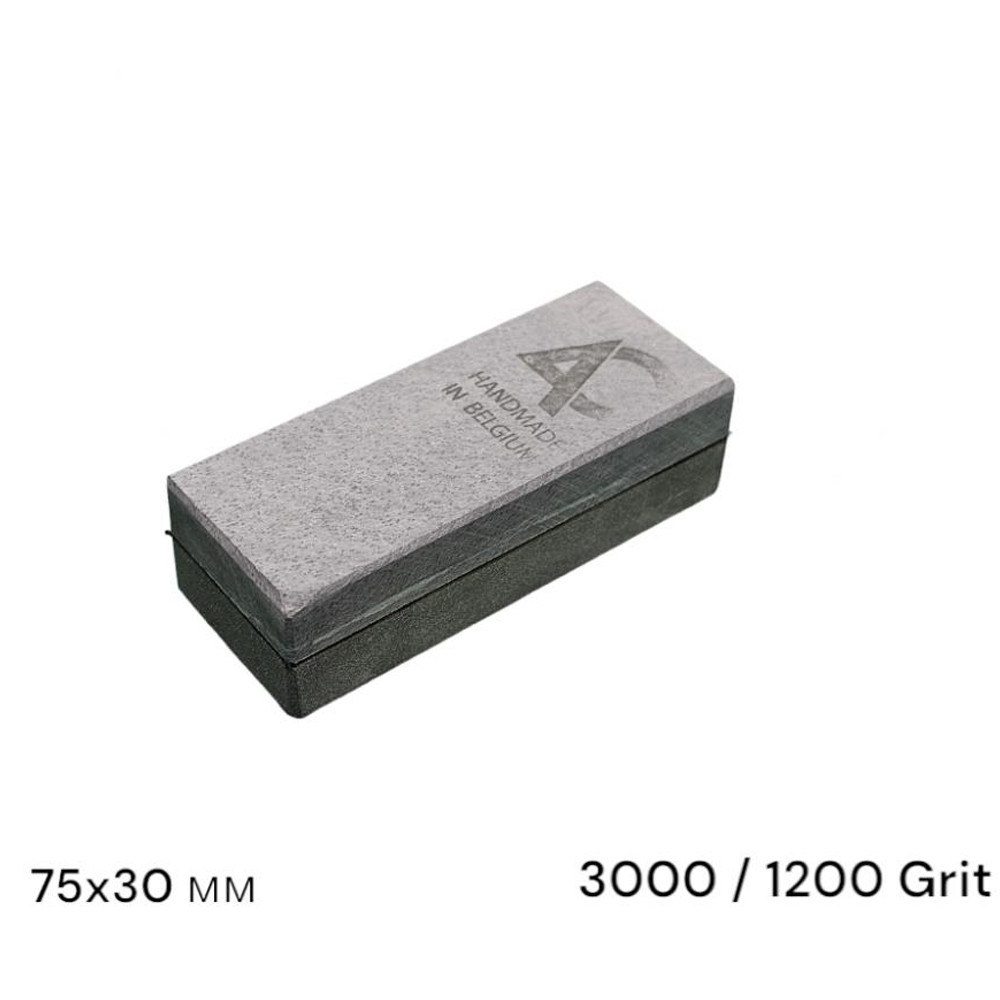 Камінь точильний (BBW Pyrenees) 75мм*30мм, 3000/1200 Grit, гранатовий сланець та кварц (849AC) (Бельгія)