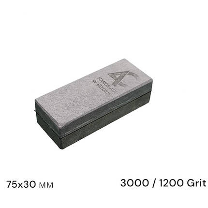 Камінь точильний (BBW Pyrenees) 75мм*30мм, 3000/1200 Grit, гранатовий сланець та кварц (849AC) (Бельгія), фото 1
