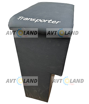 Підлокітник VolksWagen T5 (1+1) з вишивкою Чорний