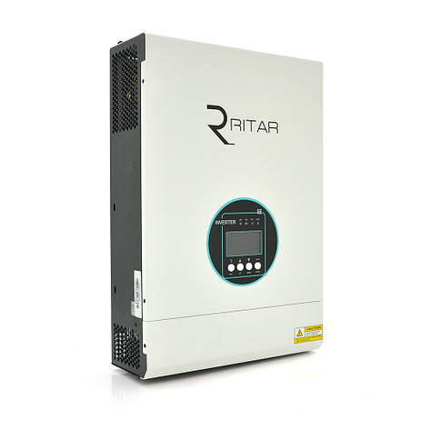 Гібридний інвертор RITAR RTSVMH-MPPT-5048, 5000W, 48V, 160-275V, MPPT (80А, 120-430 Vdc) Parallel, фото 1