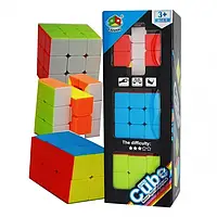 Головоломка для логики набор 3 штуки Кубик Рубика, игрушка логическая