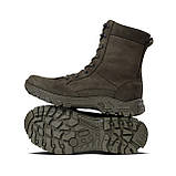 Берці зимові тактичні високі WarFlex. Шкіряні (нубук). Підвищена міцність. Олива. Розмір 40, фото 5