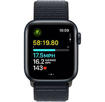 Apple Watch SE 2 GPS 40mm Midnight Aluminium with Midnight Sport Loop MRE03 UA, фото 4