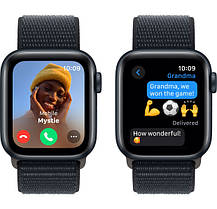 Apple Watch SE 2 GPS 40mm Midnight Aluminium with Midnight Sport Loop MRE03 UA, фото 5