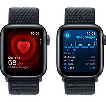 Apple Watch SE 2 GPS 40mm Midnight Aluminium with Midnight Sport Loop MRE03 UA, фото 6