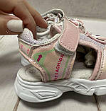 Дитячі босоніжки Paliament з закритим носочком для дівчинки 25 15,5 см рожеві, фото 3