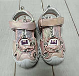 Дитячі босоніжки Paliament з закритим носочком для дівчинки 25 15,5 см рожеві, фото 2