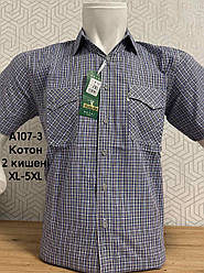 Класична сорочка Hetai GGM з коротким рукавом у клітку- 100% котон
