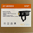 Постійне студійне світло Profi-light КY-BK 500 Вт світлодіодний LED відеосвіт, лампа - для фото-відео зйомки, фото 8