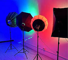 Постійне студійне світло Profi-light RGBW 600 світлодіодний RGB відеосвіт 100 Вт, фото 4