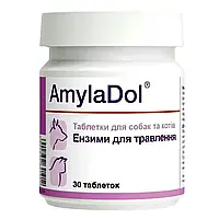 Витаминно-минеральный комплекс Dolfos AmylaDol для собак и кошек при нарушении пищеварения, 30 таблеток