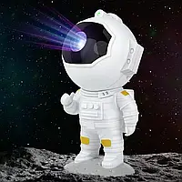 Детский ночник проектор звездного неба Космонавт с эффектом звёздного неба, 8 режимов, пульт ДУ