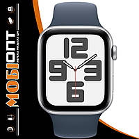 Смарт-годинник Apple Watch SE 2 GPS 44mm Silver Aluminium with Storm Blue Sport Band M/L MREE3 UA UCRF