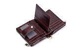 Чоловічий гаманець із натуральної шкіри. Шкіряний гаманець чоловічий портмоне зі шкіри Коричневий, фото 8
