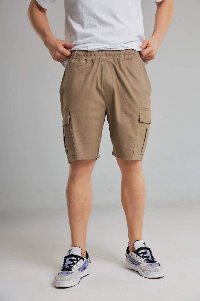 Шорти Alore чоловічі котон гумка карго кишені XL моко, фото 1