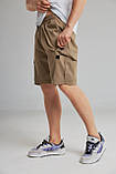 Шорти Alore чоловічі котон гумка карго кишені XL моко, фото 2