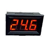 Термометр електронний 12v (червоні цифри), фото 2