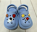 Дитячі крокси сабо Progres темно бакитні 26-32, фото 4