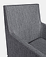Стілець садовий з підлокітниками OWEN LUNAR CHAIR сірий / білий, метал фарбований, фото 7