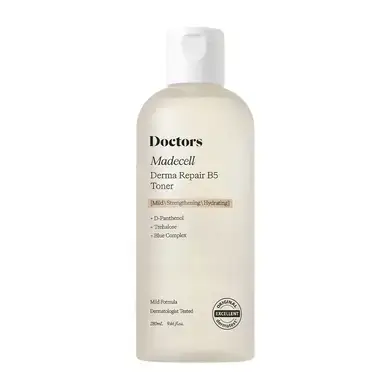 Зволожувальний тонер-есенція з Д-пантенолом Doctors Madecell Derma Repair B5 Toner 280 мл, фото 2