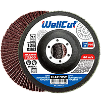 Круг пелюстковий торцевий 125*22,2 т29 WellCut P 60 зачисний диск для металу