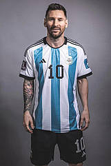 L розмір Чоловіча Форма футбольна Мессі 10 Аргентина Authentic Adidas Argentina Messi 2022-2023 Катар