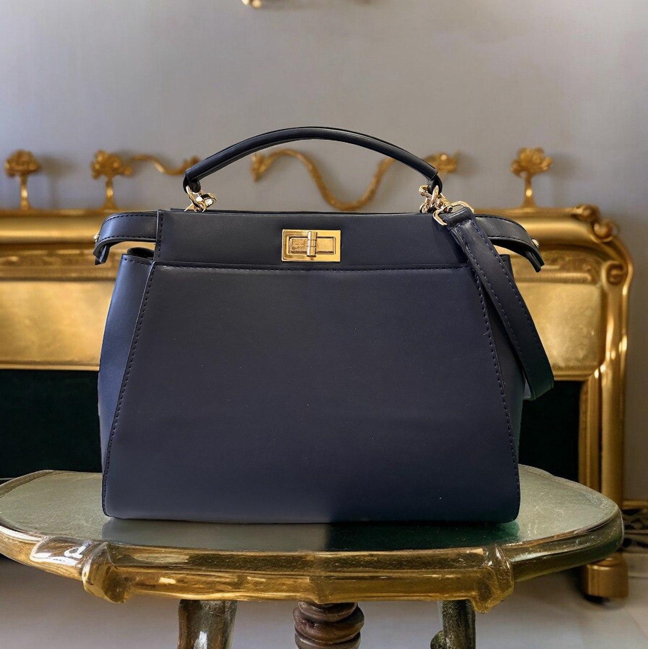 Сумка тоут жіноча Betty Pretty з екошкіри синя 505BLUE