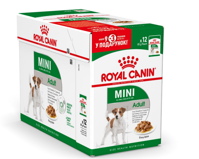 Royal Canin Mini Adult 85г * 12шт паучи для собак мелких пород - купить ...