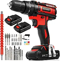 Потужний акумуляторний дриль шурупокрут Distianert Power Tools 21V Cordless Drill Driver