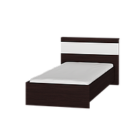 Односпальная кровать Эверест Соната-900 90х200 см венге темный + белый (DTM-2113)
