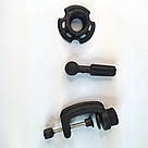 Голова навчальна зі штучним волоссям 60 см 518-A зі штативом на струбцині, фото 5