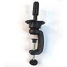 Голова навчальна зі штучним волоссям 60 см 518-A зі штативом на струбцині, фото 6