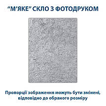 Покриття для столу, м'яке скло з фотодруком, Текстурою асфальту 60 х 100 см (1,2 мм), фото 4