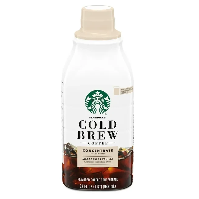 Холодна кава Starbucks Madagascar Vanilla Flavored Multi-Serve Concentrate, 946 мл
