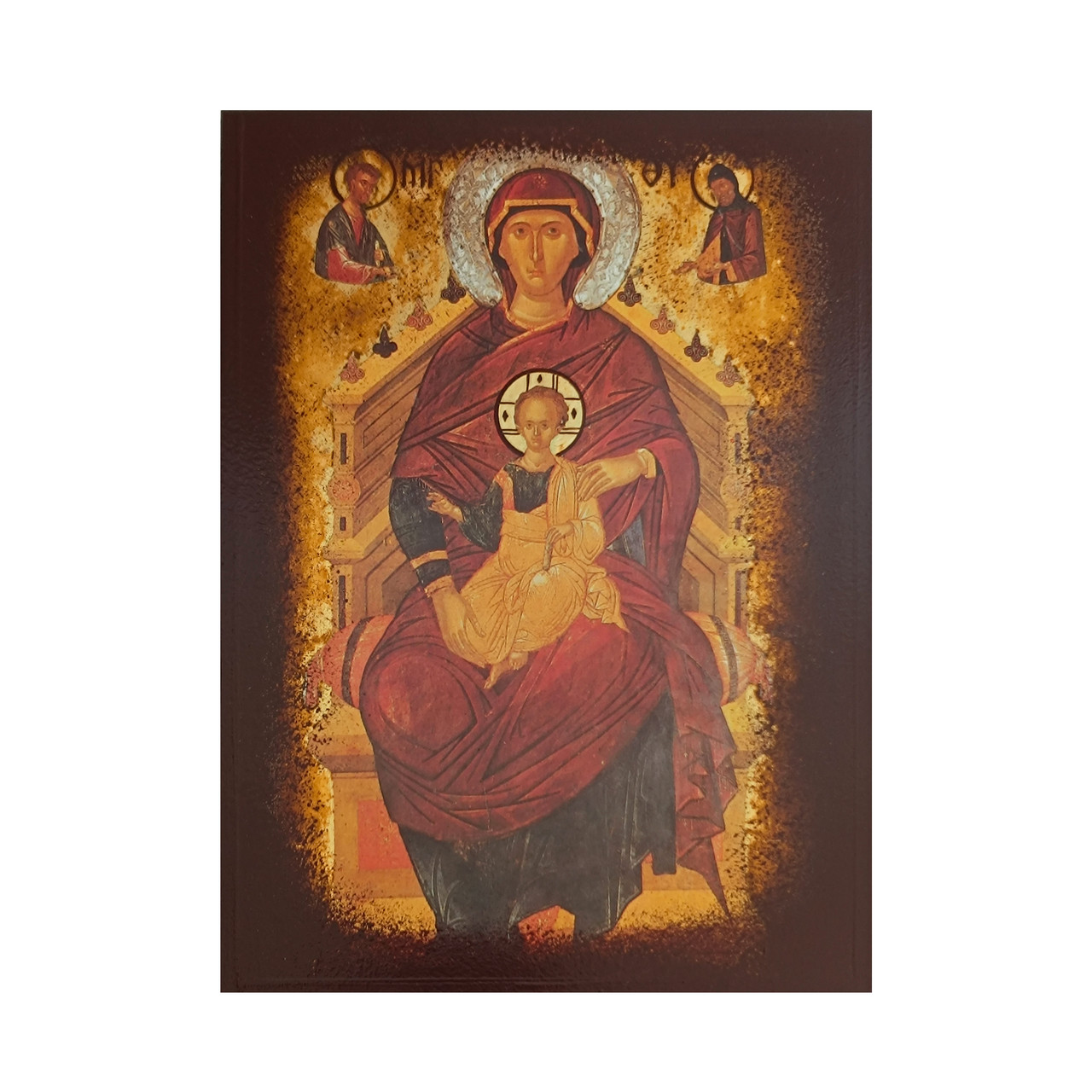 Ікона Пресвята Богородиця на Престолі 14 Х 19 см