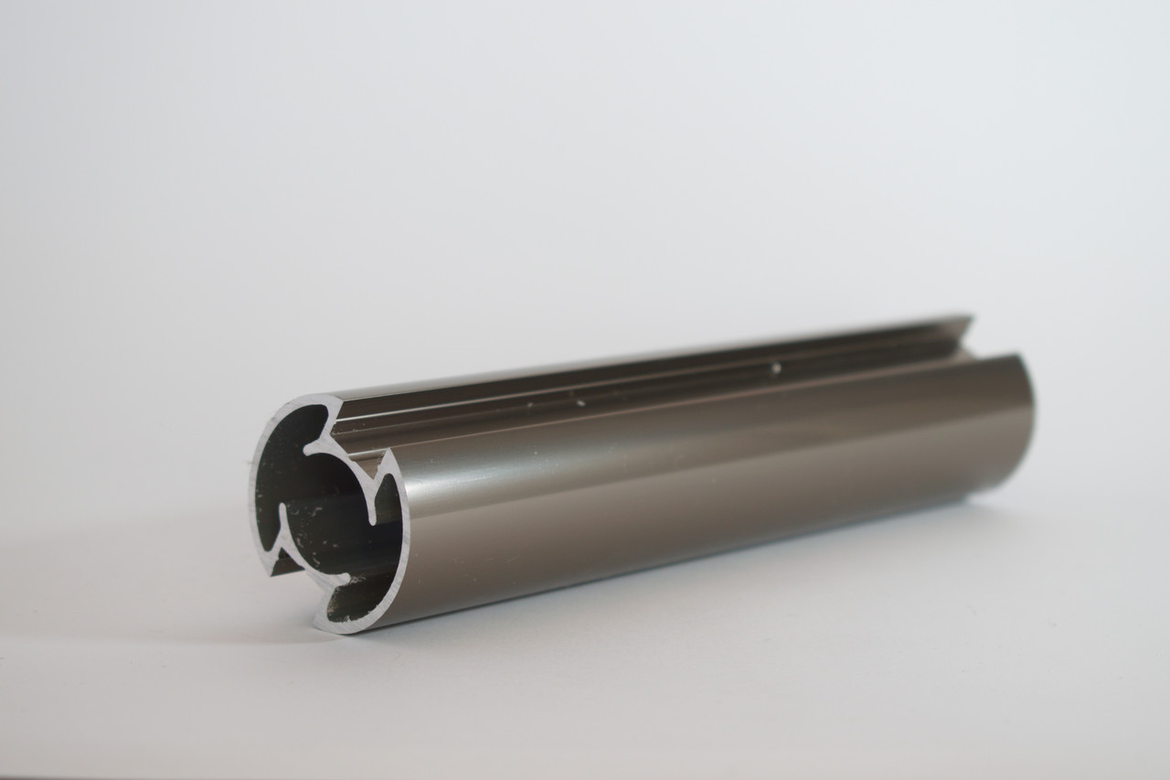 Стійка до алюмінієвих поручнів ⌀40 мм тип коло колір Шампань 1 пог.м (10103ш), фото 1