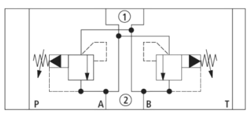 гідравлічна схема для клапана Z2DB6VD