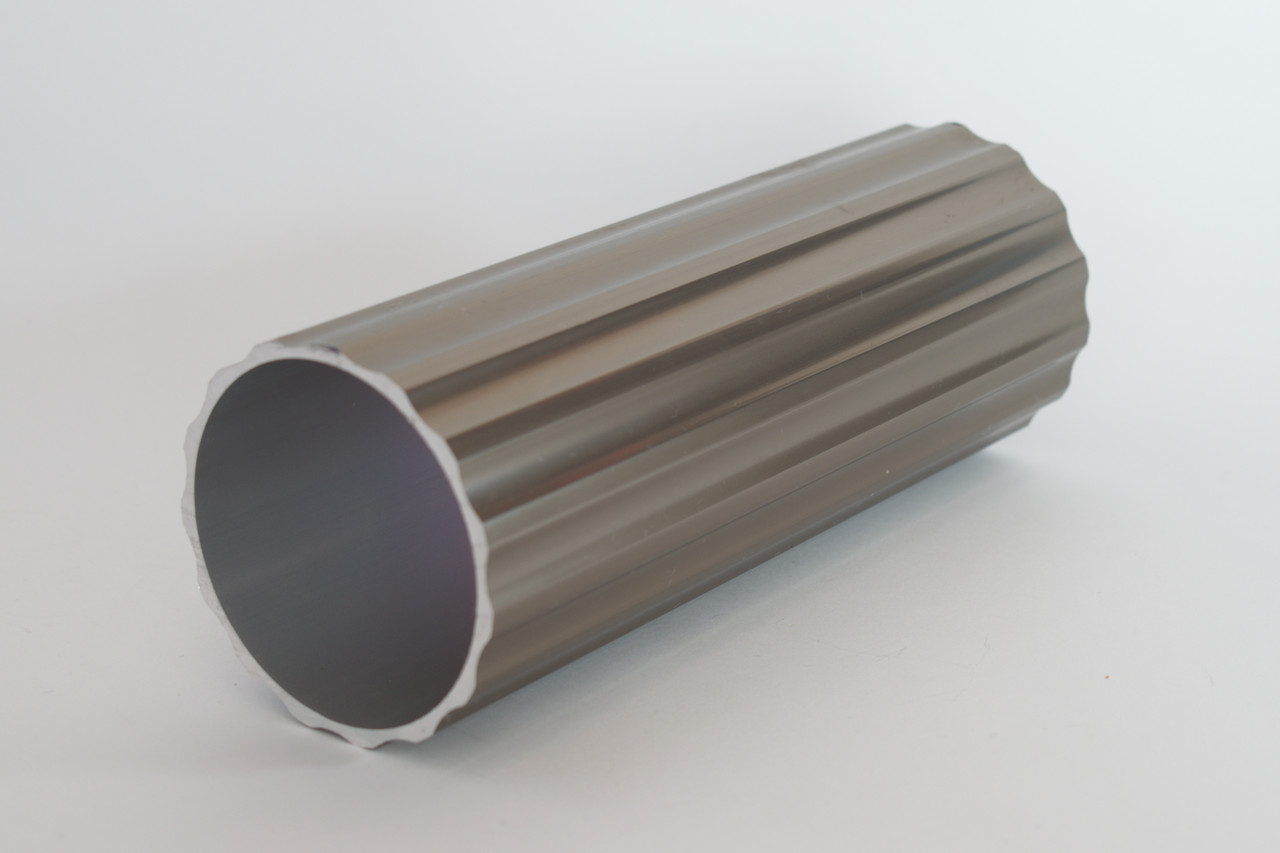 Стійка-колона до алюмінієвих поручнів ⌀65 мм тип коло колір Шампань 1 пог.м (10104ш)