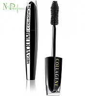 Туш для вій L`Oreal Paris Mega Volume Collagene 24h Суперчорний 9 мл