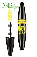 Туш для вій об'ємна Maybelline Volum` Express Colossal Go Extreme Leather Black чорніший чорного 9.5 мл