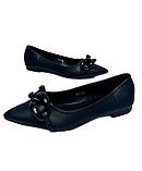 Чорні туфлі низький хід 37, фото 6