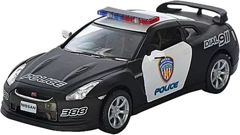 Машина металева Nissan GT-R Police (KT5340WP), фото 1